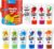 Jar Melo Washable Finger Paints for Toddlers, 10 Colors Large Capacity (2.1fl oz), Non Toxic Baby Paint for Hand and Feet, Safe Art Supplies, Preschool Learning Gifts for Kids Age 2+