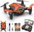 Drone with Camera Drones for Kids Beginners, RC Quadcopter with App FPV Video, Voice Control, Altitude Hold, Headless Mode, Trajectory Flight, Foldable Kids Drone Boys Gifts Girls Toys-Light Orange