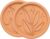 Goodful Brown Sugar Saver and Softener Disc with Elegant Leaf Design, Multiple Uses for Food Storage Containers, Reusable and Food Safe, Terracotta, 2 Pack