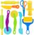 LCY WEDSHI Playdough Tool Set, 9 Pcs Play Dough Tools Sets for Kids Ages 4-8, Playdough Accessories Includes Cutters Roller, Rolling Pins, Safety Scissors, Plastic Knife