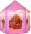 Monobeach Princess Tent Girls Large Playhouse Kids Castle Play Tent with Star Lights Toy for Children Indoor and Outdoor Games, 55” x 53” (DxH)