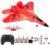 ANTSIR Remote Control Plane F-22 Raptor, 2.4Ghz Smart Gyroscope RC Airplane with Light Strip, Jet Fighter Toy Gift for Kids Beginner (Red)