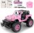 NQD Remote Control Car, Rechargeable RC Racing Cars with Stickers 1:16 Scale, 80 Min Play, 2.4Ghz Off Road Trucks All Terrain Toys Gifts for 3-Year-Old Girls