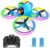 Dwi Dowellin Mini Drone for Kids, 4.9 Inch Small Flying Toys Drones with LED Light One Key Take Off Spin Flips RC Mini Drones Nano Quadcopter Long Flight Time Drones for Beginners and Adults, Blue