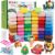 QMay Air Dry Clay 50 Colors-DIY Modeling Clay Starter Kit with Sculpting Tools, Great Gift for Artistic Kids