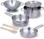 Melissa & Doug Stainless Steel Pots and Pans Pretend Play Kitchen Set for Kids (8 pcs) – Kids Kitchen Accessories Set, Toy Pots And Pans For Kids Kitchen, Cooking Toys For Kids Ages 3+