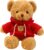 11.8 inches Teddy Bear Stuffed Animals Soft Plush Cute Teddy Bear with Hoodie Doll for Boys Girls (Red)