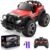 Carox Remote Control Car for Kids-1:16Remote Control Truck with Headlight and Storage Case-160mins Playtime RC Truck for All Terrain-Red Remote Control Truck Toy for Boys Girls Kids