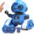 Robot Toys for Boys and Girls, Rechargeable Remote Control Robot with Auto-Demonstration, Light Projection, Dance Moves, Music, and Gesture Sensing –Toy Robot Gifts for 3,4,5,6 Year old Boys (Blue)