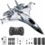 Falcon G1 RC Plane with 2.4 Ghz GyroScope Stabilization – 3 Channel Fighter Airplane with Dual Motor – Ready to Fly Glider with Led Night Light Jet Toy with Remote Control for Beginners, Kids & Adults