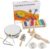 EASTROCK 13 Pcs Musical Instruments Set,Best Gifts for Children,Include Tambourine,Xylophone,Triangle Instrument,Guiro,Egg Shakers,Castanets,Wrist Bells,Handbag