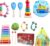 Kids Musical Instruments for Toddlers,Baby Musical Toys for Toddlers,Christmas Kids Gifts,First Birthday Gifts for Boys Girls,Kids Xylophone,Maracas for Baby,Wooden Instruments Toddler Toys with Bag