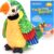 Toddler Toys – Talking Parrot Repeats What You Said, Interactive Toy Electronic Stuffed Animals Plush Pet Doll for Babies Kids Boys Girls Party Birthday