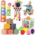 Montessori Baby Toys 6-12-18 Months, Infant Pull String Stacking Cups Shape Sorter Blocks Toy 6 7 8 9 10 11 12 M+ Sensory Development Learning Toy 6-9 9-12 Months Birthday Gift for 1 Year Old Boy Girl