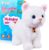 White Plush Cat Stuffed Animal Interactive Cat Robot, Robotic Cat Barking Meow Kitten Touch Control, Electronic Pet, Robot Kitty Toy, Animated Cat for Girl Baby Kid L:12″ * H:8″