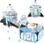 Rocket Ship Kids Play Tent: 3Pcs Toddlers Pop Up Ball Pit and Play Tunnel for Indoor Outdoor, Spaceship Baby Playhouse Toys for 1-3 Year Old Boys Girls (3 in 1 Kids Tent)