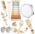 Toddler Musical Instruments, Joyreal Baby Musical Instruments Montessori Wooden Toys for Toddlers 3, Neutral Colors Percussion Instruments Set, Aesthetic Modern Boho Xylophone for Kids Playroom Gifts