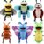 Lenwen 6 Pcs Christmas Hand Puppets for Kids with Working Mouth 10 Inches Plush Animal Hand Puppets Bulk Toddler Animal Plush Toys for Adults Halloween Xmas Birthday Party Favors Gifts(Insect)