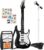 Best Choice Products Kids Electric Musical Guitar Play Set, Toy Guitar Starter Kit Bundle w/ 6 Demo Songs, Whammy Bar, Microphone, Amp, AUX, 2 Sticker Sheets – Black