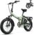 1000W Folding Electric Bike, 48V 20AH Large Removable Battery E Bike, 30+MPH, 80 Miles Max Range, 20″ Fat Tire Electric Bike for Adults, Adult Electric Bicycles for Commute Beach Snow