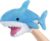 ICE KING BEAR Cute Blue Plush Shark Hand Puppet – Stuffed Animal Toy – 14 Inches Long