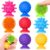 Sensory Fidget Toys Kids Adults ：Textured Suction Cup Toys for Kids with Autism- Squishy Sensory Toys for Classroom Bath- 8 Pack Calm Down Corner Supplies for Boys Teens- Road Trip Activities for Kids