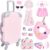 BNUZEIYI 17Pcs 18 Inch Girl Doll Clothes and Accessories Doll Accessories Travel Play Set with Travel Pillow Camera for 18 Inch Dolls Gift for Girls