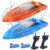 H116 2Pack Remote Control Boat for Boys and Girls 4-7,8-12, Mini Remote Control Boat for Pools and Lakes with Whole Body Waterproof,Rechargeable Battery,Low Battery Alarm,2.4GHz,12+KMH