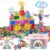 Juboury 1054Pcs Building Toy Building Blocks Bars Different Shape Educational Construction Engineering Set 3D Puzzle, Interlocking Creative Connecting Kit, Great STEM Toy for Both Boys and Girls