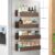 4 Pack Magnetic Spice Storage Rack Organizer for Refrigerator and Oven, Bronze Fridge Organizers and Storage