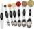 Magnetic Measuring Spoons Set Stainless Steel with Leveler, Stackable Metal Tablespoon Measure Spoon for Baking, Cups and Spoon Set Kitchen Gadgets Apartment Essentials Fits in Spice Jars