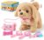 Walking and Barking Puppy Dog Toy with Remote Control Electronic Plush Puppy Dog Toy,Interactive Dog Toy for Toddlers,Gift for Girls Grandchildren