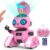 Robot Toys for Boys and Girls, Rechargeable Remote Control Robot with Auto-Demonstration, Light Projection, Dance Moves, Music, and Gesture Sensing –Toy Robot Gifts for 3,4,5,6 year old Girls (Pink)