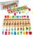 CozyBomB™ Montessori Educational Wooden Toys for Kids Toddler Number Puzzles Sorter Counting Shape Stacker Stacking Game Preschool Math Blocks Toys Gifts for Boy Girl Birthdays Christmas Holidays