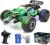 Remote Control Car RC Cars All Terrain Monster Truck, Outdoor 2WD Off Road Hobby RC Truck with 2 Rechargeable Batteries and Colorful Light, 20Km/h Fast RC Car Toys Gift for Kids Boys