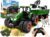 Remote Control Tractor Toy, Kids RC Tractor Set & Truck and Trailer Front Loader – Metal Car Head/8 Wheel/Light, Toddlers Farm Vehicle Toys for 3 4 5 6 7 8 9 Year Old Boys Girls Birthday Gift