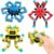 Transformable Fidget Spinner Toys for Kids & Adults,3 PCS Fidget Toys for Teens Anxiety,Sensory Toys for Autism ADHD Stress Relief,Gifts for Boys Girls Kids Fingertip Gyros Travel Toys