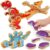 Coogam Dinosaur Snap Together Building Toys, Wooden Take Apart Dinosaur Playset, STEM Montessori Educational Fine Motor Skill Toy Gift for 3 4 5 Years Old Kids