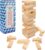 Wooden Blocks Stacking Tumbling Tower Game for Kids Adults Family 54 pcs Classic Block Stacking Board Games for Indoor Outdoor Night Toy Games