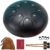 Rain Drum, Upgraded Rain Drum for Outside, Rain Drum for Garden 8 Notes 6 IN, Rain Chimes for Outside, Steel Tongue Drum, Tongue Drum (Black)