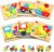 Yetonamr Wooden Toddler Puzzles Gifts Toys for 1 2 3 Years Old Boys Girls, 6 Vehicle Shape Montessori Toys Educational Blocks Stocking Stuffers Kids Toys Gift Baby Learning Toy Age 1-3, 2-4