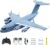 RC Airplane, 2CH RC Plane Ready to Fly, 2.4GHz C-17 Remote Control Airplane with 6-axis Gyro Stabilizer Globemaster III Military Transport Aircraft for Beginners Boys Kids Adults Patent Pending