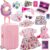 18 Inch Doll Suitcase Travel Luggage Play Accessories – 18″ Doll Clothes Accessories Travel Carrier Storage Set, Include Case, Doll Clothes, Hat, Sunglasses, Camera, Pillow, Toy Pet, etc