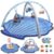 Baby Gym Play Mat for Babies 0-6 Months Infant Tummy Time Mat Activity Gym, Blue Shell Baby Gyms & Playmats Newborn Brain Sensory Development 6-12 Months, Baby Gifts