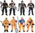 8 Pieces Firefighter Action Figures, Fireman Toys for 3 4 5 6 7+ Year Old Boys, 4-Inch Toy Figure & Playsets with Accessories, Ideal Gifts for Boys Girls Kids, Christmas Stocking Stuffers Party Favor