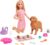 Barbie Doll & Pets, Blonde Doll with Mommy Dog, 3 Newborn Puppies with Color-Change Feature & Pet Accessories