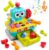 iPlay, iLearn Toddler Musical Workbench Toys for One Year Old Boys, Baby Pretend Play Tool Set, Infant Shape Sorter Activities, Kids Pounding Game, 1st Birthday Gift for 12 18 24 Month Girls Age 1 2 3