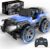 DEERC DE42 Remote Control Car RC Racing Cars,1:18 Scale 80 Min Play 2.4Ghz LED Light Auto Mode Off Road RC Trucks with Storage Case,All Terrain SUV Cars Toys Gifts for Boys Kids Girls Teens,Blue