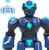 Robot Toys for Kids, Programmable Remote Control Robot with Gesture Sensing, Voice Control & LED Face, 15 3/4″ (Blue)