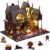 DIY Miniature House Kit,Magic Cabin House 3D Wooden Puzzles Dollhouse Bookshelf Insert Decor Alley,Miniature Dollhouse Bookends Model Build-Creativity Kit with LED Light